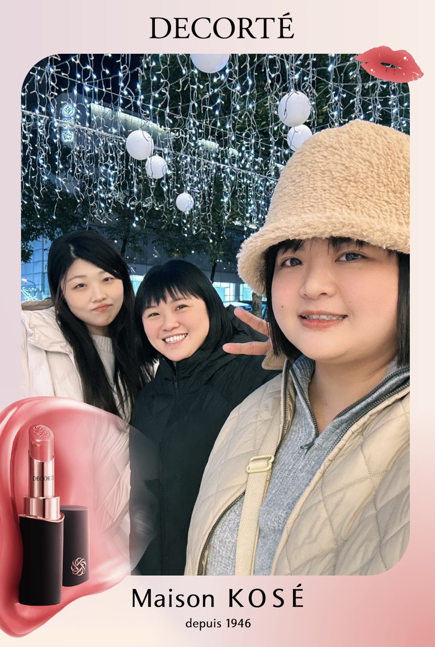 Maison KOSE 旗艦開幕：品牌客製邊框的美妍拍貼成品