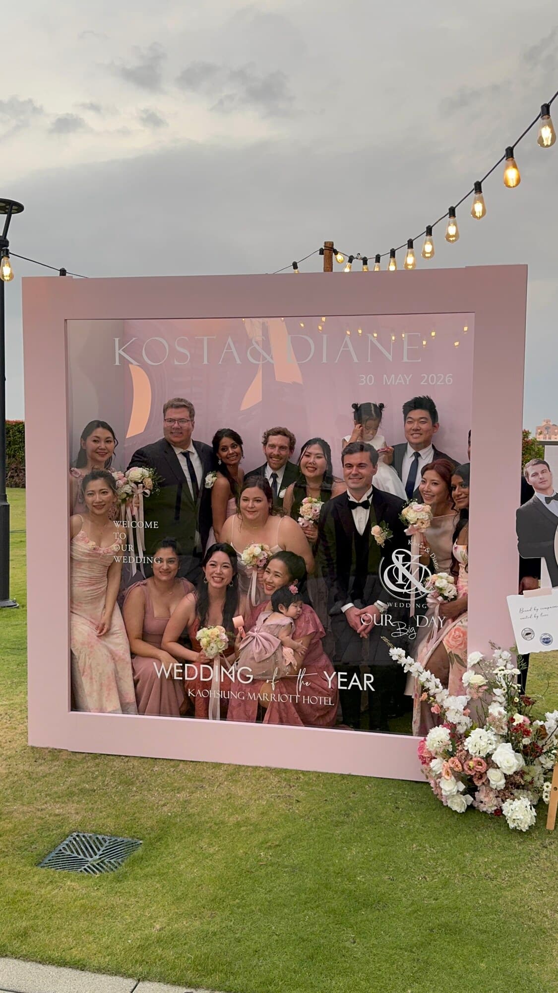 Kosta & Diane 婚禮大合照相框