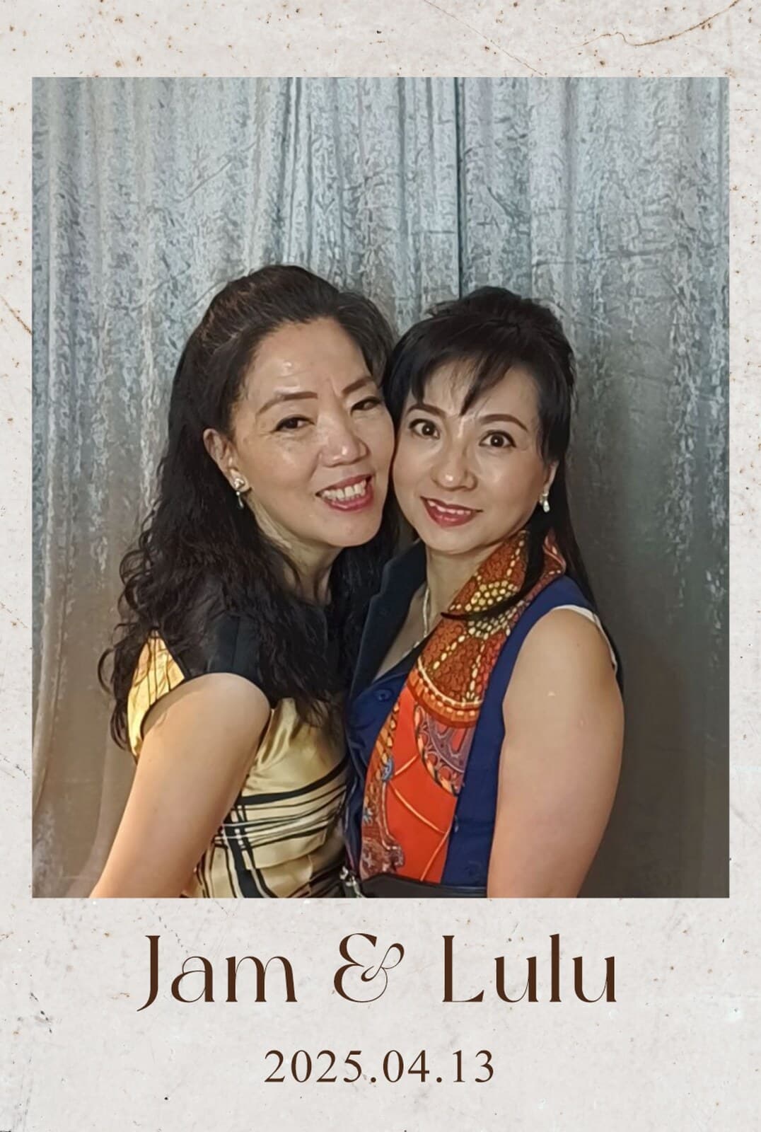 Jam & Lulu 賓客拍貼成品