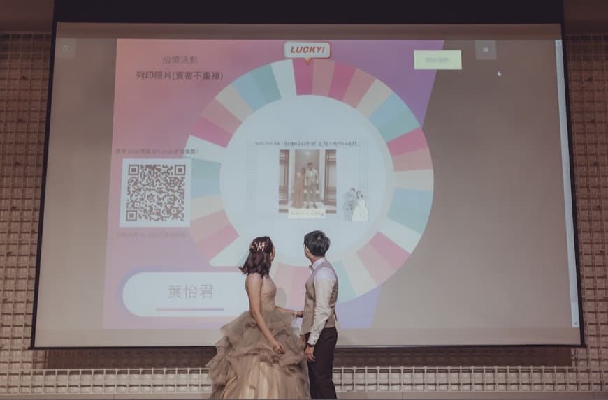 謝謝拍拍印為我的婚禮增添很多樂趣