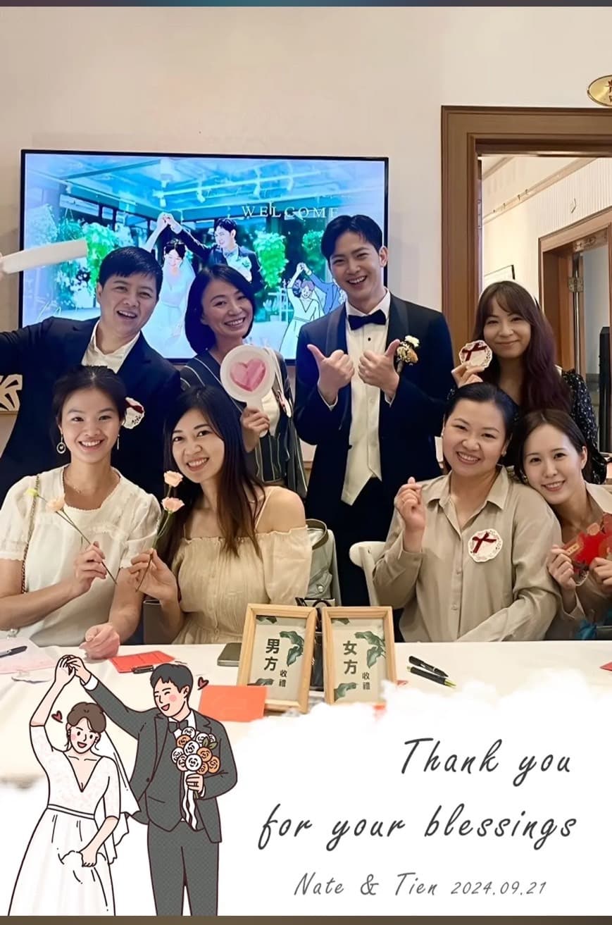 因為有拍拍印讓整場婚禮增加了許多樂趣😊