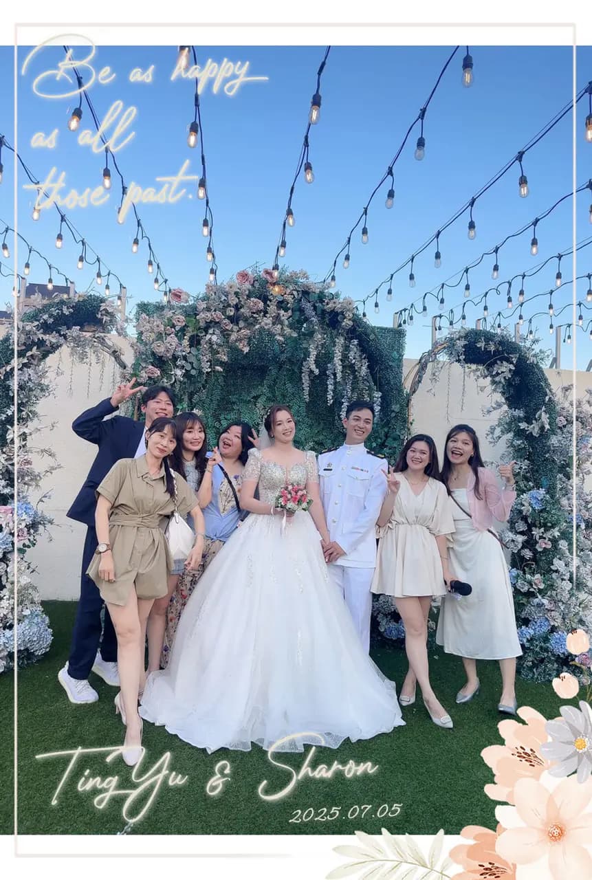 謝謝拍拍印幫我記錄婚禮的點滴^^