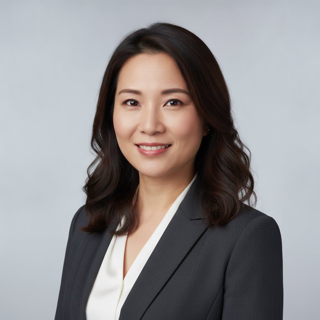 AI 形象照示意:灰色攝影棚背景