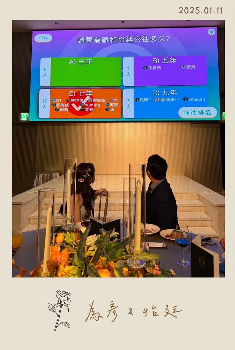 推薦一個很棒的婚禮神隊友!