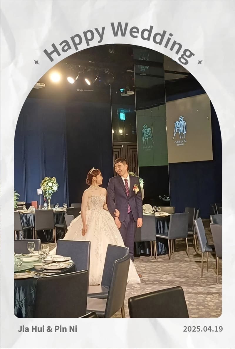 與賓客滿滿的互動-拍拍印