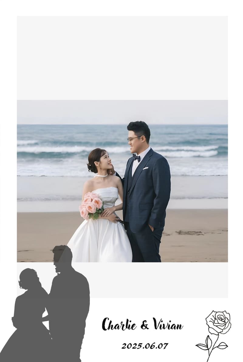 婚禮使用拍拍印 賓客玩得很開心